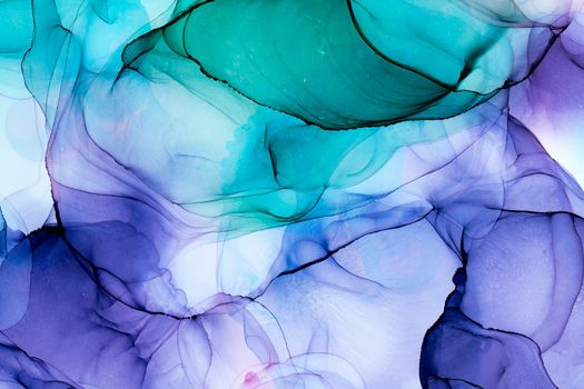 Marble ink abstract art from exquisite original painting for abstract background . Painting was painted on high quality paper texture to create smooth marble background pattern of ombre alcohol ink .