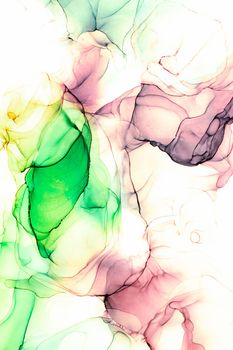 Marble ink abstract art from exquisite original painting for abstract background . Painting was painted on high quality paper texture to create smooth marble background pattern of ombre alcohol ink .