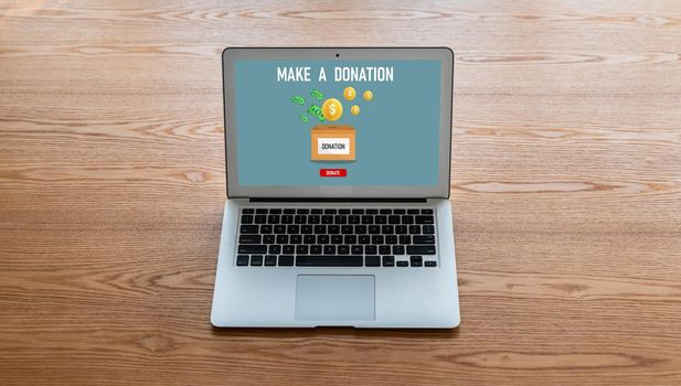 Online donation platform offer modish money sending system for people to transfer on the internet