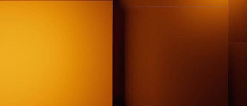 Abstract Metallic Futuristic Block Modern Orange Abstract Background 3D Render