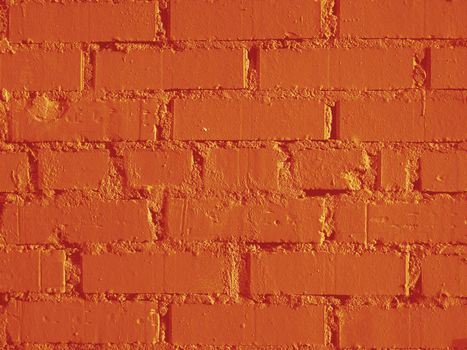 Orange brick wall abstract texture background.