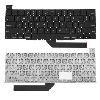 Keyboard for laptop, view from two sides on a white background