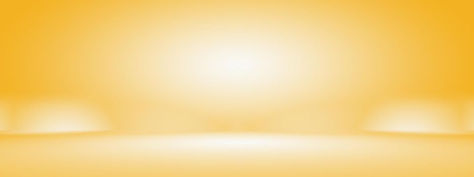 Abstract Luxury Gold yellow gradient studio wall, well use as background,layout,banner and product presentation