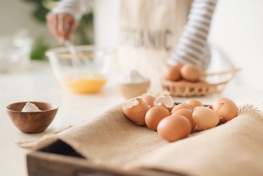 Man whisking eggs food photography recipe idea