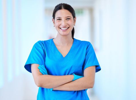 a young female dentist in her office.