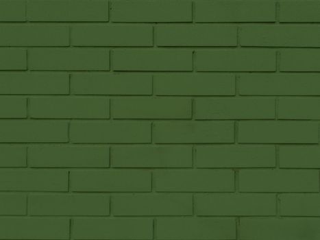 Green brick wall abstract texture background.