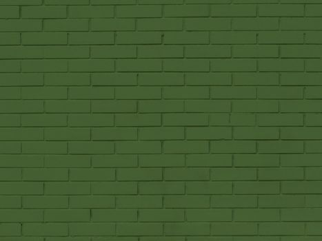 Green brick wall abstract texture background.