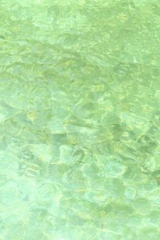 abstract green water surface in pond for background