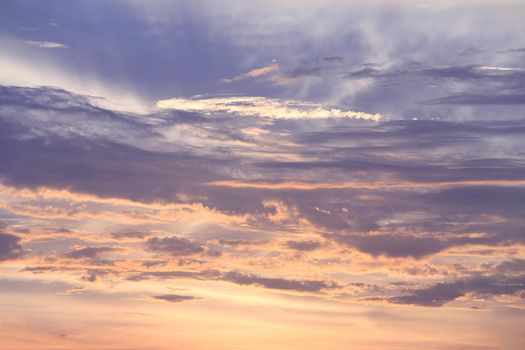 Sunset sky and cloud background