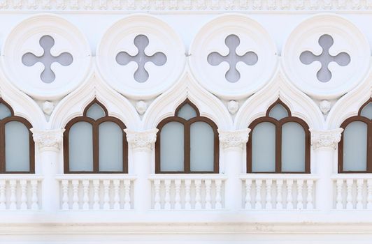 Vintage window with wall background (Venice or Italian style)