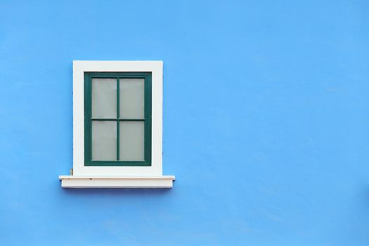 Vintage window with wall background (Venice or Italian style)