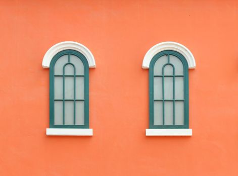 Vintage window with wall background (Venice or Italian style)