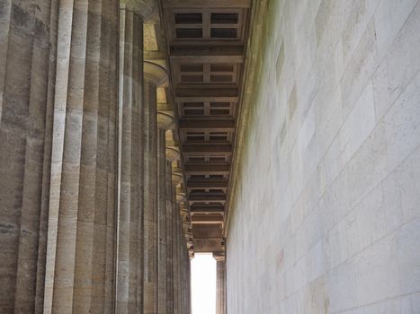 Walhalla hall of fame temple in Donaustauf, Germany