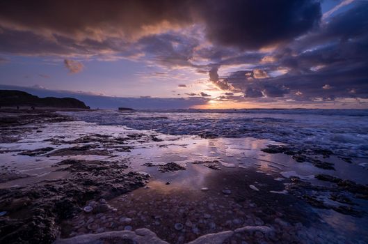 Relax in mediterranean sea sunset vacation beach