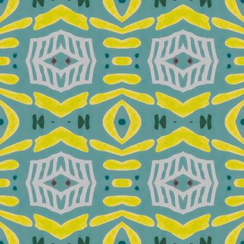 Spanish pattern. Seamless portugal ceramic. Vintage italian texture. Spanish tile design. Moroccan traditional print. Retro majolica or azulejo mosaic background. Floral spanish pattern.