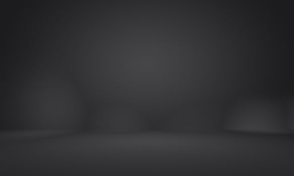 Abstract luxury blur dark grey and black gradient, used as background studio wall for display your products