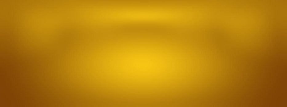 Abstract Luxury Gold yellow gradient studio wall, well use as background,layout,banner and product presentation