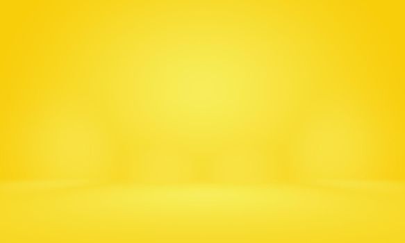 Abstract Luxury Gold yellow gradient studio wall, well use as background,layout,banner and product presentation