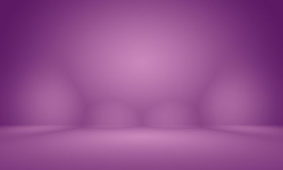 Studio Background Concept - abstract empty light gradient purple studio room background for product