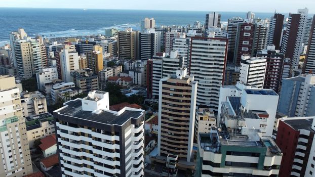 salvador, bahia, brazil - july 19, 2022: vista aerea de edificios residencias no bairro da Pituba na cidade de Salvador.