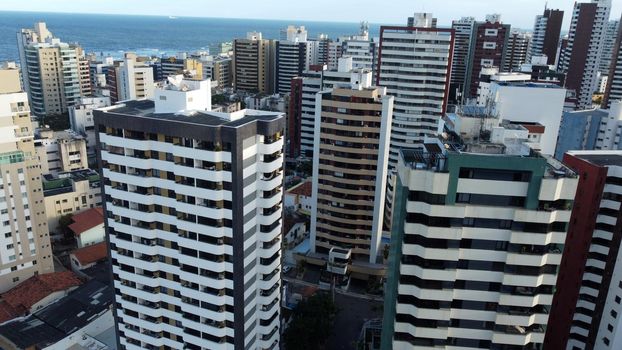 salvador, bahia, brazil - july 19, 2022: vista aerea de edificios residencias no bairro da Pituba na cidade de Salvador.