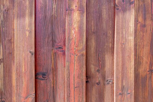 Surface of brown thick planks vertically oriented Texture, background for further work.