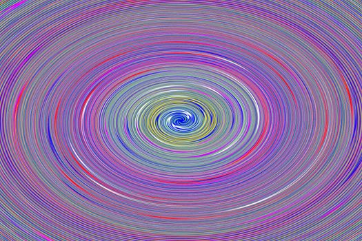 Circle illustration. Background of numerous multi-colored circles coming from the center