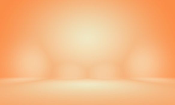 Abstract Smooth Orange background layout design,studio,room, web template ,Business report with smooth circle gradient color.