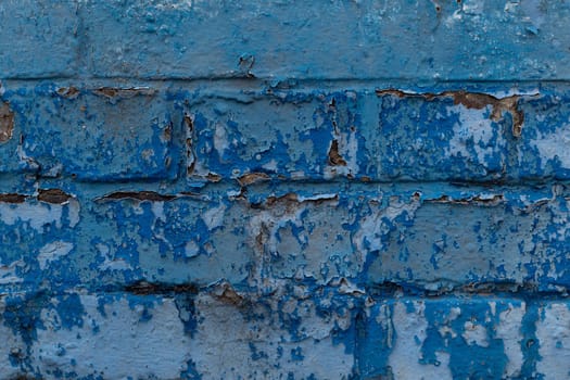 Blue shabby wall background texture