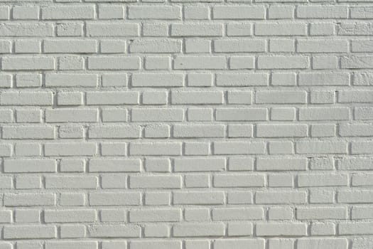 White brick wall background and texture Sun day