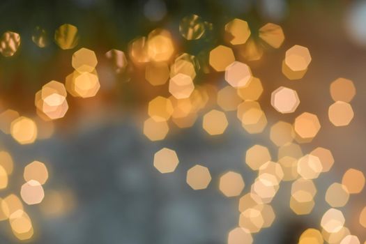 Lights from the Christmas garland Background