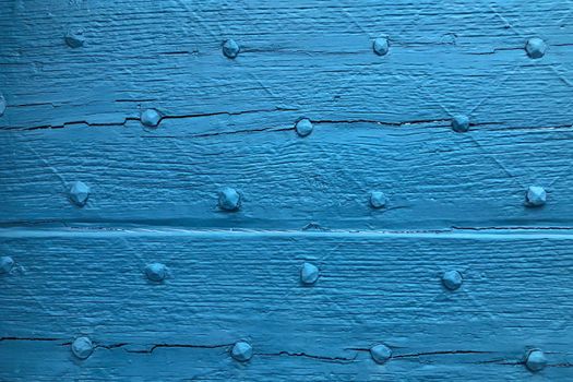 Wooden door with ancient square patten