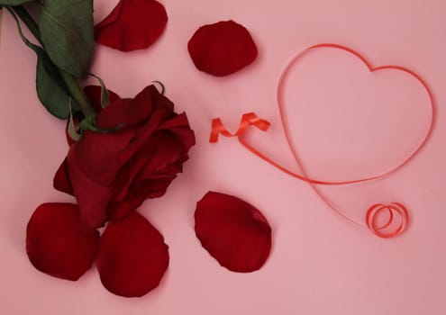 Valentine's Day. A beautiful gift trip. Selective focus. Holiday
