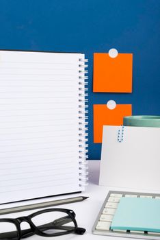 Important Message Written On Notebook On Desk With Keyboard And Glasses.