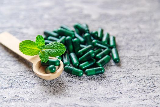 homeopathy Herbs.herbal sedatives .Selective focus.medical objects