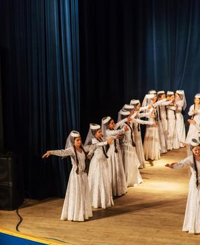 Tbilisi, Georgia - June 20 2019, Georgian national dances. Tbilisi, Georgia -June 20 2019.selective focus.people