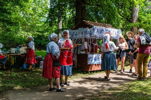 Straznice, Czech Republic - June 23, 2022 International Folklore Festival