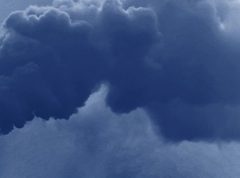 Abstract blue fog. Textures and backgrounds for photography...Chemical industry in the background of the sky.