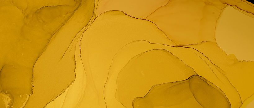 Gold Fluid Art. Abstract Liquid Illustration. Alcohol Ink Effect. Marble Print. Fluid Art. Modern Wave Background. Yellow Watercolor Paper. Luxury Acrylic Oil Wallpaper. Abstract Fluid Art.