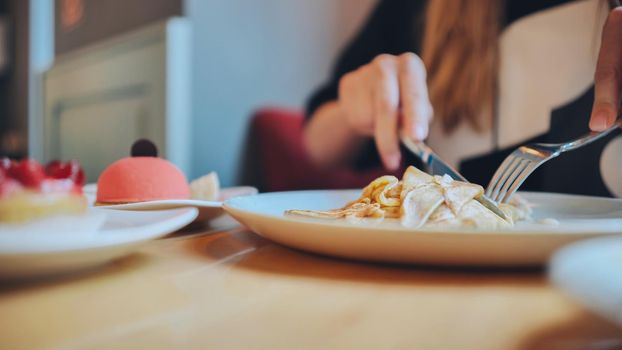 A table of cakes and coffee at a girl's breakfast