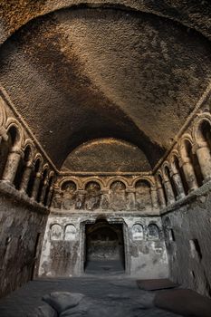 Astonishing Selime Monastery monks' living quarters in Cappadocia, Turkey