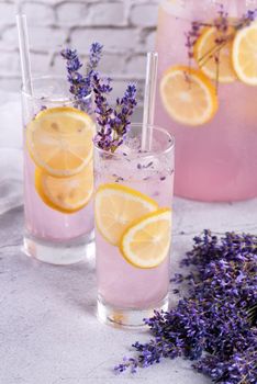 Lemonade with soft gentle notes of lavender, very light, incredibly refreshing summer cocktail.