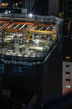 Image of building construction site. Shooting Location: Yokohama-city kanagawa prefecture