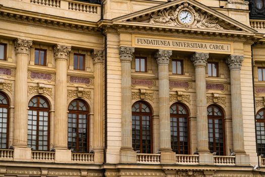 The National Library located on Calea Victoriei in Bucharest