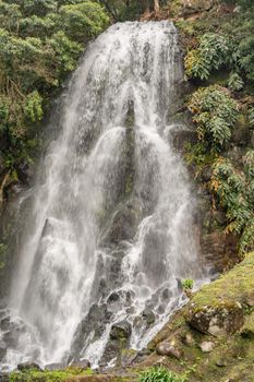 Ribeira dos Caldeiroes, system of waterfalls on Azores