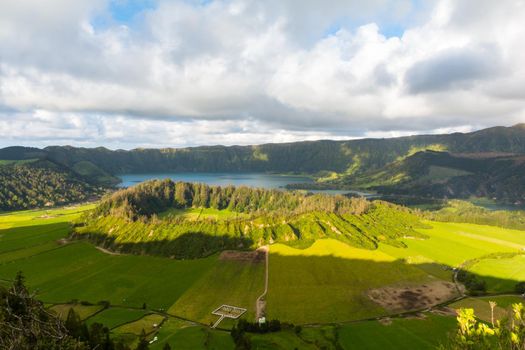 Cityscape in Sao Miguel en Azores, Potugal.