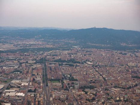 Aerial view of the city of Turin, Italy