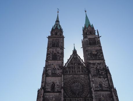 St Lorenz, translation St Lawrence, evangelical lutheran church in Nuernberg, Germany