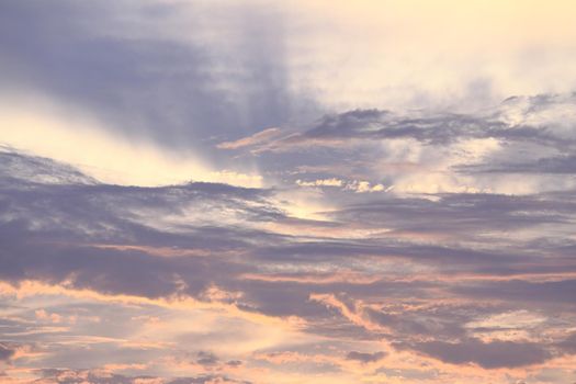 Sunset sky and cloud background