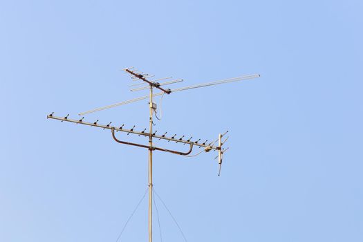 aerial digital television radio antenna with sky